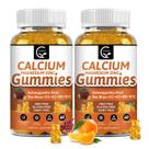 Gomas de cálcio GORNVB 1200 mg com vitamina D3, K2, B12 e B6, pacote com 2