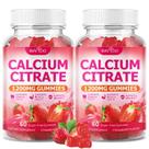 Gomas de citrato de cálcio BVIVLOO 1200 mg 120 unidades x 2 pacotes