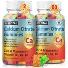 Gomas de citrato de cálcio MSLOTAL 1200 mg com vitamina D3, B6, B12