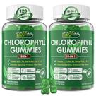 Gomas de clorofila EnvyCure Super Green 18 em 1, 2 pacotes