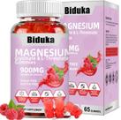 Gomas de complexo de magnésio Biduka 900 mg com vitamina D, B6, CoQ10