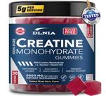 Gomas de creatina DLNIA 120 para homens e mulheres 5000 mg de frutas vermelhas mistas