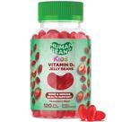 Gomas de feijão de gelatina de vitamina D3 Human Beanz Kids 120 unidades