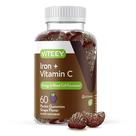 Gomas de ferro Viteey 20mg + Vitamina C 26mg para anemia 60u