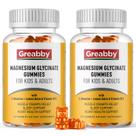 Gomas de glicinato de magnésio GREABBY 300mg para crianças e adultos
