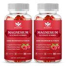 Gomas de glicinato de magnésio WOGORGT 400 mg com vitamina D B6 CoQ10