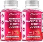 Gomas de magnésio Vitamatic Extra Strength 255 mg 60 gomas