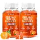 Gomas de Óleo de Peixe Ômega 3 Yidout 1000 mg 60 unidades x2
