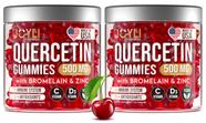 Gomas de quercetina JOYLI 500mg com bromelaína, zinco, vitamina C e D3