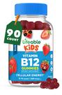 Gomas de vitamina B12 Lifeable Sugar Free 1000mcg para crianças 90