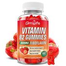 Gomas de vitamina B2 GrnLife Riboflavina 400 mg com magnésio 60 ct