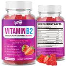 Gomas de vitamina B2 Saajoor Riboflavina 400 mg com magnésio e CoQ10 Gomas de vitamina B2 Saajoor Riboflavina 400 mg com magnésio e CoQ10