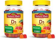 Gomas de Vitamina D3 Nature Made 2000 UI 150 unidades, pack com 2 Gomas de Vitamina D3 Nature Made 2000 UI 150 unidades, pack com 2