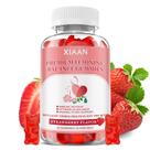 Gomas femininas Balance XIAAN para mulheres 60 gomas de morango