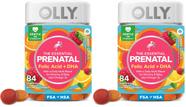 Gomas Multivitamínicas Pré-natais OLLY com Ácido Fólico e DHA 84 unidades x2