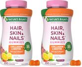 Gomas Nature's Bounty Hair Skin Nails com Colágeno e Biotina