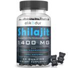 Gomas Shilajit Elikadur 84.000 mg com mais de 85 minerais vestigiais 60 ct