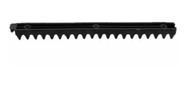 Gomo Nylon Preto 25cm Cremalheira Rossi M4