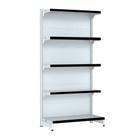 Gondola Parede 170 Fit Inicial Branco 5 Bandeja Pe Preto