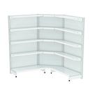 Gondola Parede 196 Amapa Flex Kit 2 Metros 1 Canto Branco Sp