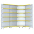 Gondola Parede 202 Fit Farmacia Ate 3 M Bco 1 Canto Pe Amarelo