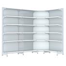 Gondola Parede 202 Fit Farmacia Ate 3 M Bco 1 Canto Pe Branco