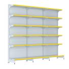 Gondola Parede 202 Fit Farmacia Ate 3 Metros Branco Pe Amarelo
