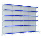 Gondola Parede 202 Fit Farmacia Ate 4 Metros Branco Pe Azul