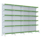 Gondola Parede 202 Fit Farmacia Ate 4 Metros Branco Pe Verde