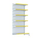 Gondola Parede 202 FIT Farmacia Continu 6 Bd Branco Pe Amarelo