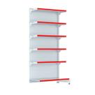 Gondola Parede 202 FIT Farmacia Continu 6 Bd Branco Pe Vermelho