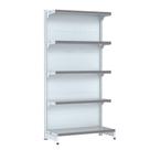 Gondola Parede 202 Fit Inicial Branco 5 Bandeja Pe Cinza