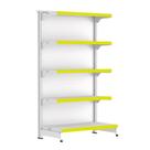 Gondola Ponta 170 FIT Branco 5 Bandeja Pe Amarelo