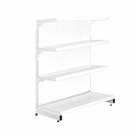 Gôndola Prateleira 4 Níveis 40x30 New Plus 1,40 Ponta Pe Branco - Sa Gôndolas Gôndola Prateleira 4 Níveis 40x30 New Plus 1,40 Ponta Pe Branco - Sa Gôndolas