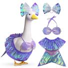 Goose Outfit Pextian Mermaid para varanda de Halloween 60 cm de cimento