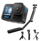 Gopro Hero 13 Lacrada com Bastão Mini Tripé 3 Way 2.0 Gopro
