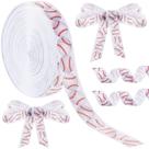 Gorgurão de beisebol Craft Ribbon 1,9 cm x 25 m para decoração
