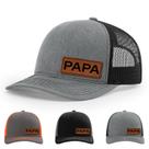 Gorra de Béisbol Mosestance PAPA con Parche de Cuero Vegano