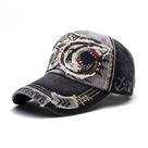 Gorra de Béisbol Para Hombre Elwow con Parche de Tiburón Desgastada