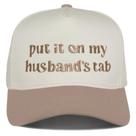 Gorra Trucker Divertida Ajustable Estilo Vintage "Ponlo a Cuenta de Mi Marido"