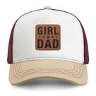 Gorra Trucker Negra con Parche de Cuero - Regalo para Papá