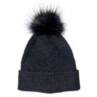 Gorro basic+ fem pompom preto lr24106