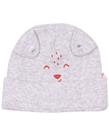 Gorro Bebê Menino Cinza Ribana Ursinho Nini &amp Bambini