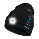 Gorro Bluetooth Music Beanie Hat LED, recarregável, preto