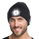 Gorro Bluetooth Tutuko unissex com luz, alto-falante e microfone preto