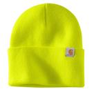 Gorro Carhartt Knit com punhos para homens Brite Lime, tamanho único