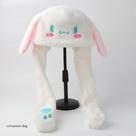 Gorro Cinnamoroll Sanrio com Orelhas Longas de Pelúcia