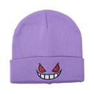 Gorro De Anime Gengar Bordado, Quente E Tricotado Para Outono E Inverno
