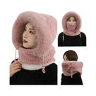 Gorro De Inverno Feminino Com Pelúcia, Quente E Espesso, Com Capuz E Máscara, À Prova De Vento, Gorro De Inverno Feminino Com Pelúcia, Quente E Espesso, Com Capuz E Máscara, À Prova De Vento,