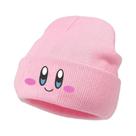 Gorro De Inverno Feminino Quente Com Desenho Animado, Bordado De Olhos Grandes, Elástico, Estilo Hip